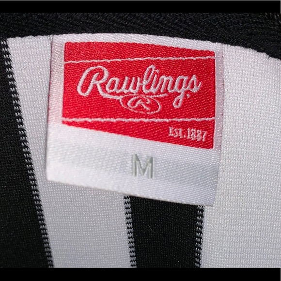 Super SOFT Rawlings Striped Referee Collared Shirt - Picture 5 of 7